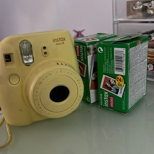fujifilm instax mini camera + 2 rolls of film
